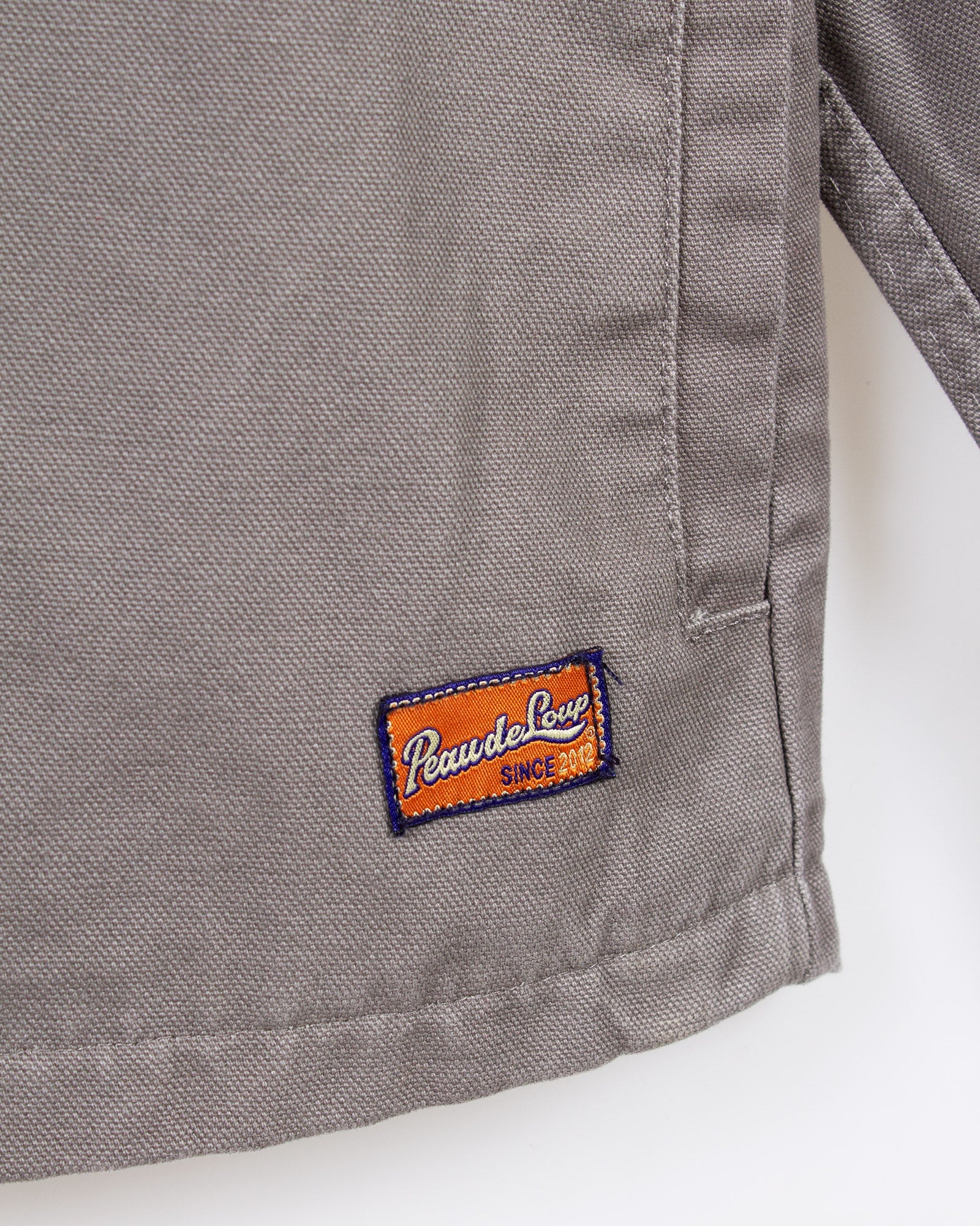 Grey Canvas Car Coat