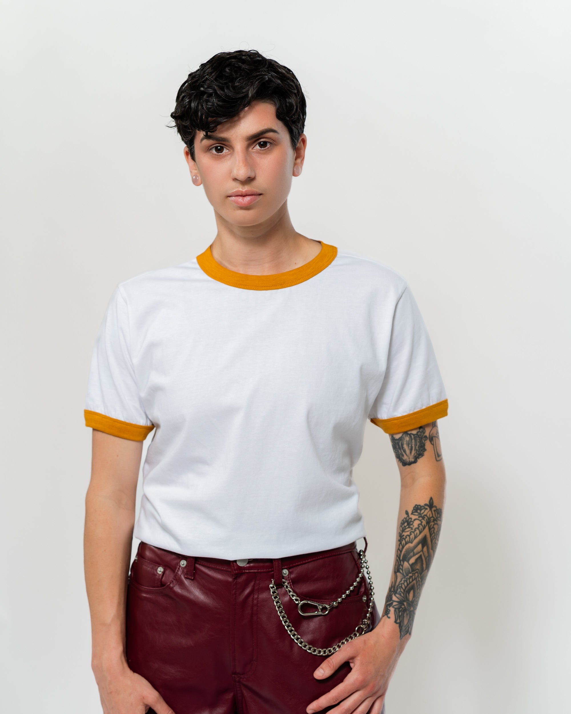 Gold Ringer Tee
