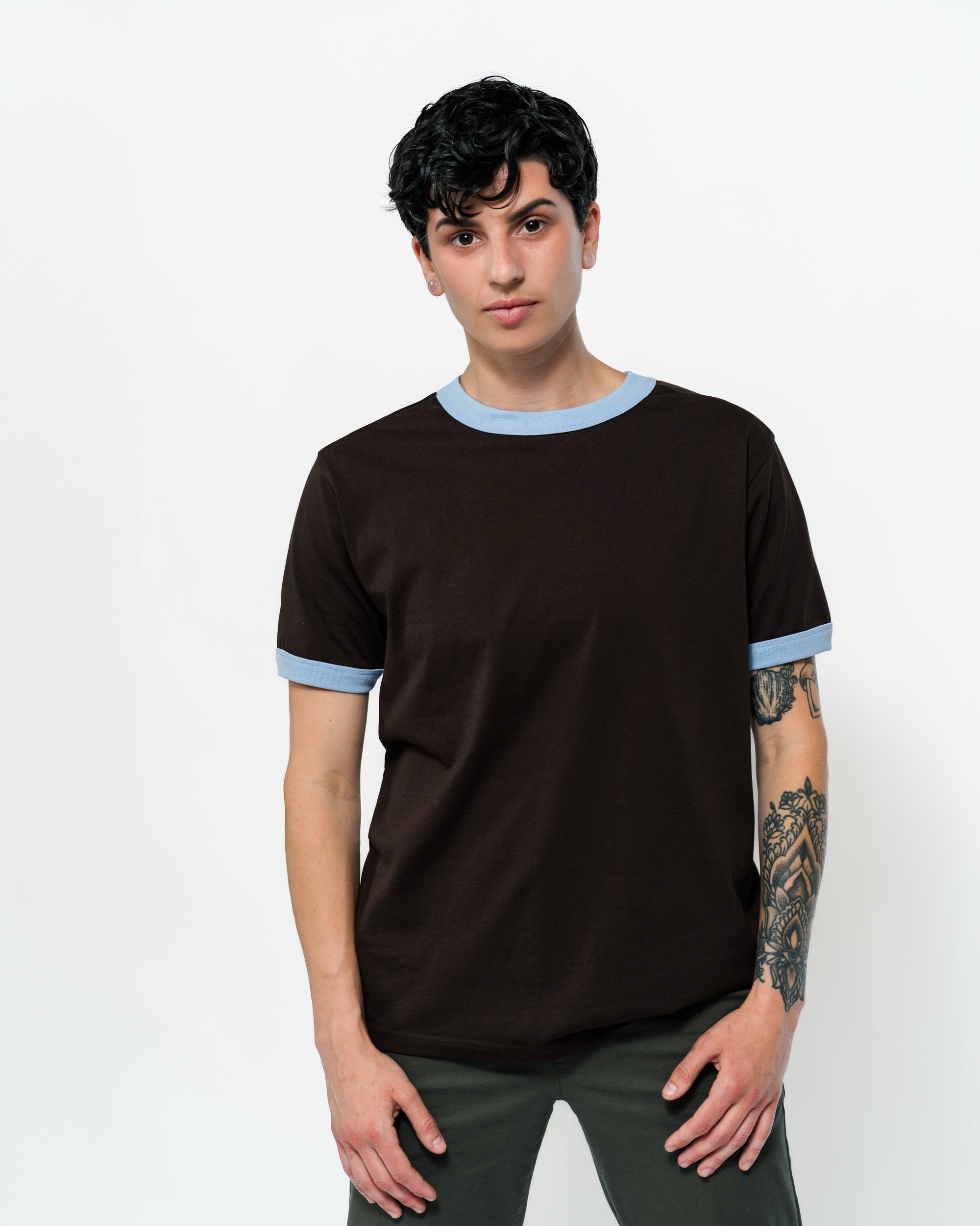 Maroon Ringer Tee