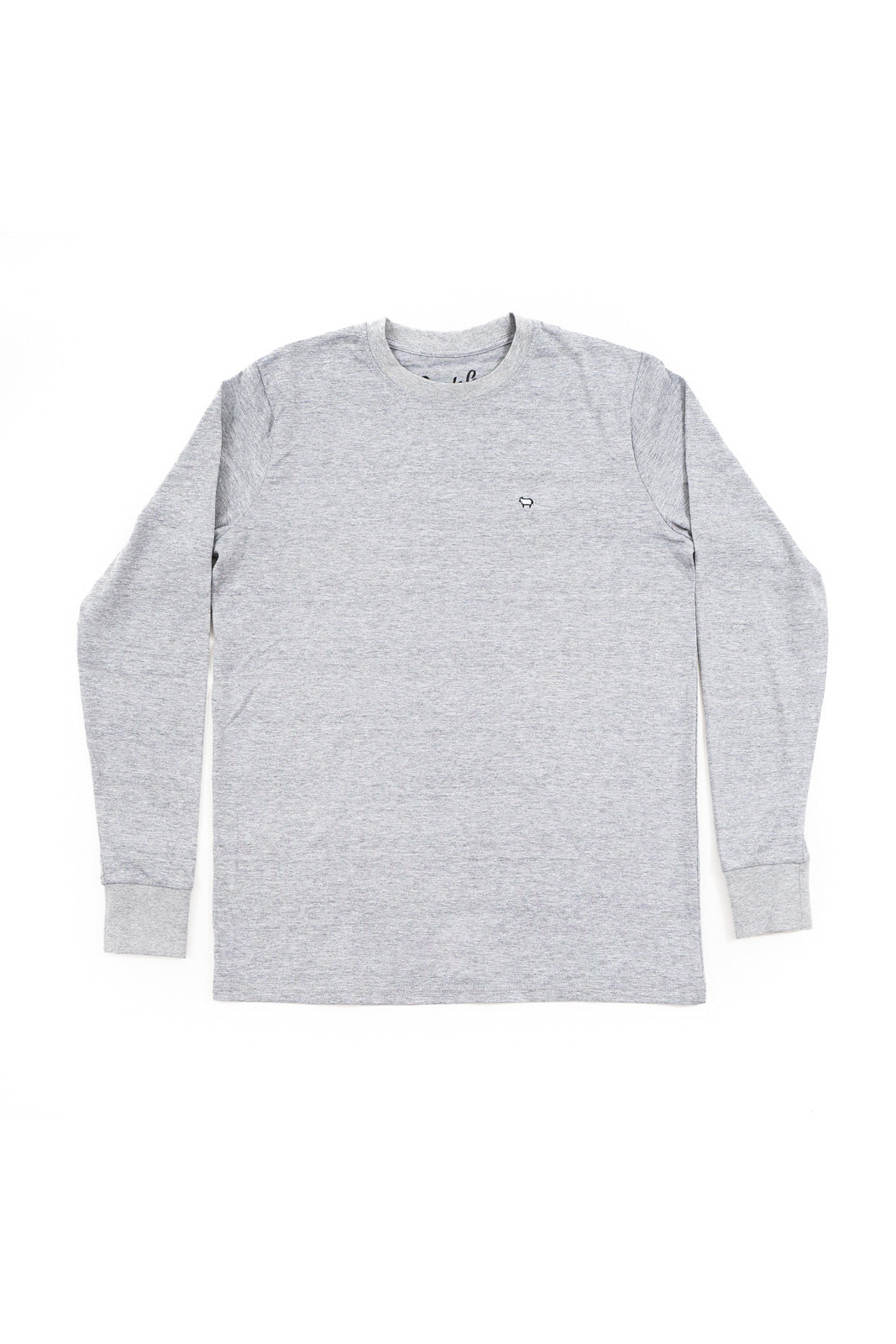 Heather Grey Long Sleeve Crew