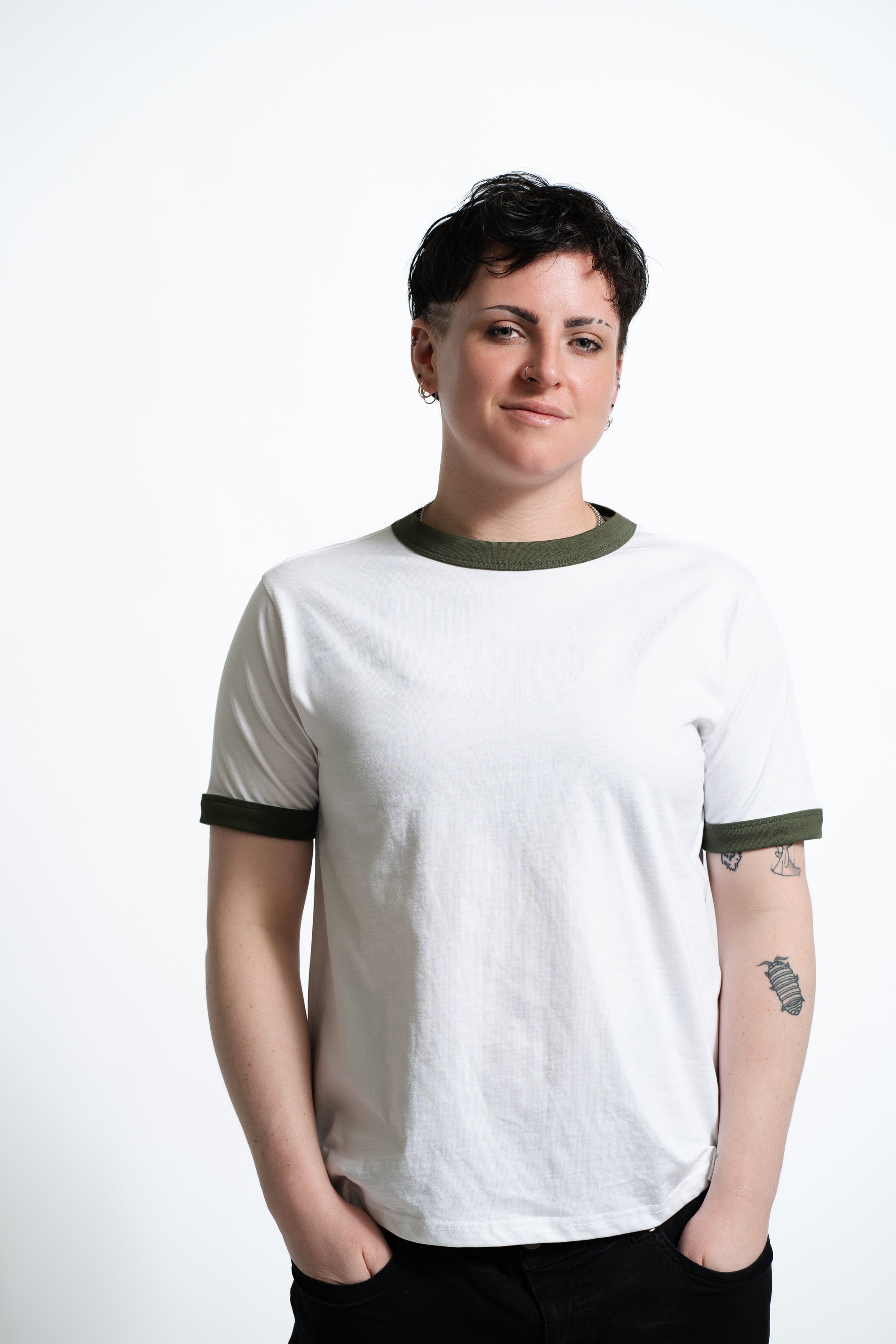 Olive Ringer Tee
