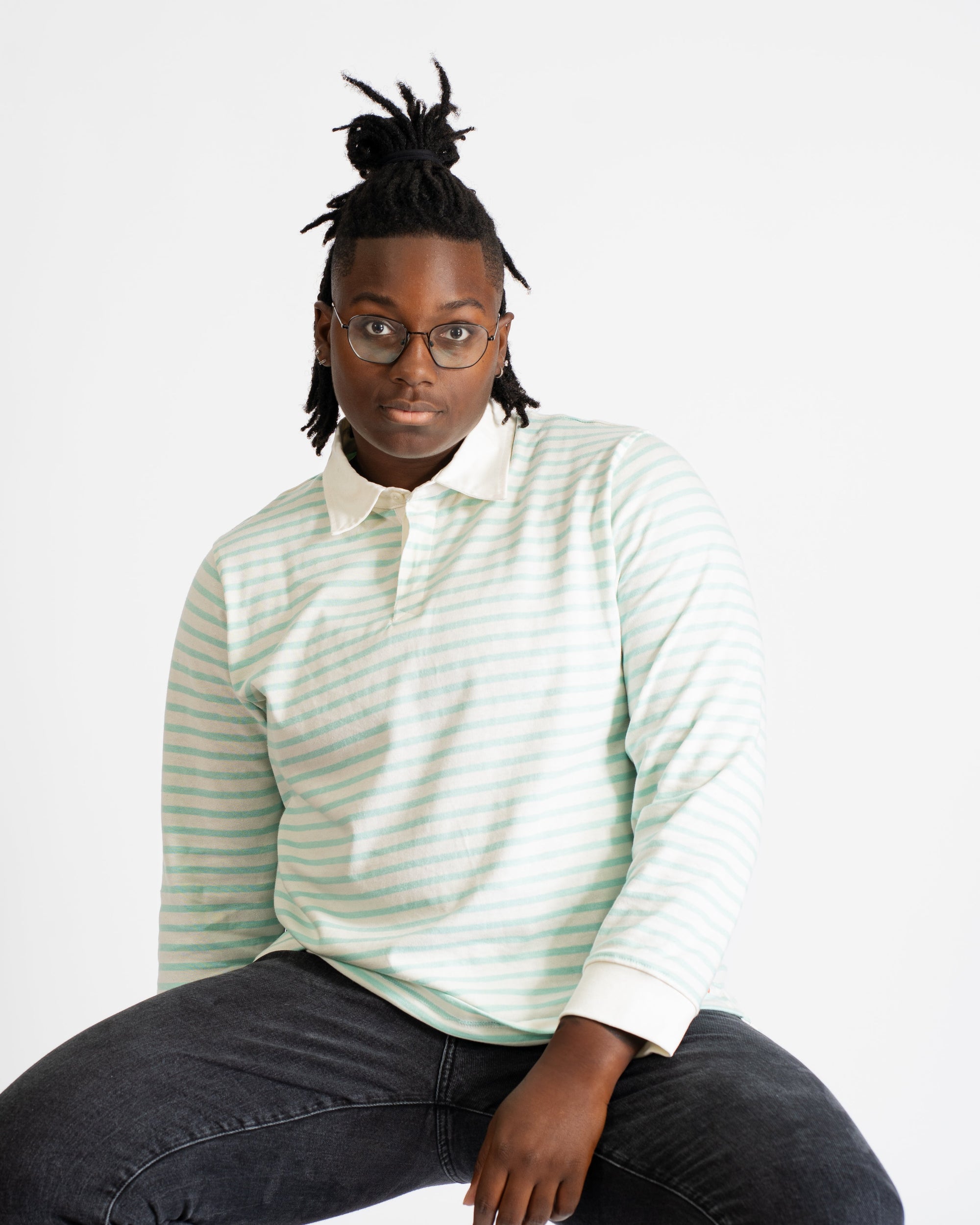 Teal Stripe League Shirt