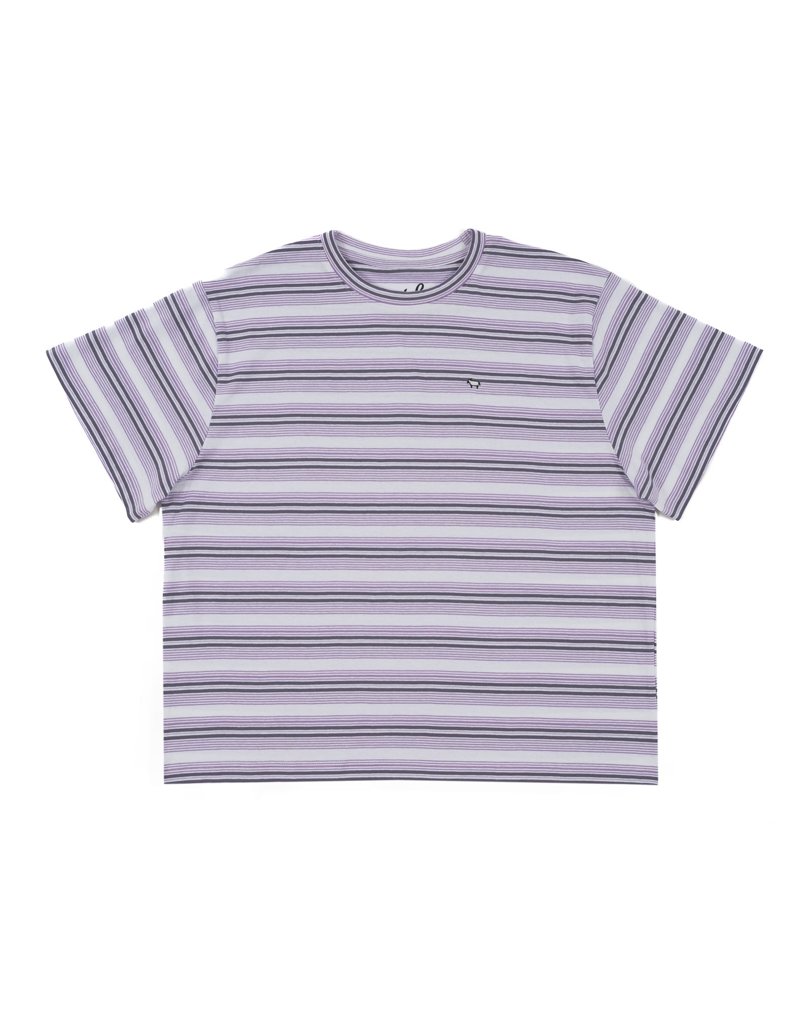 Purple Stripe Boxy Beta Tee