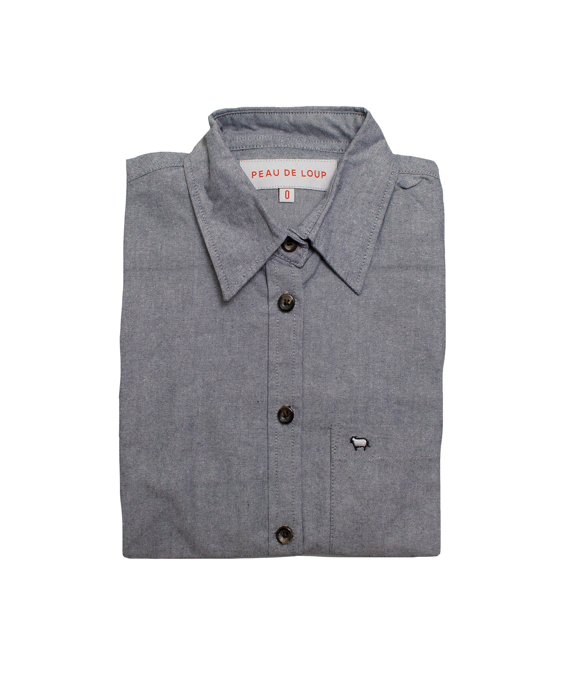 Grey Chambray Long Sleeve