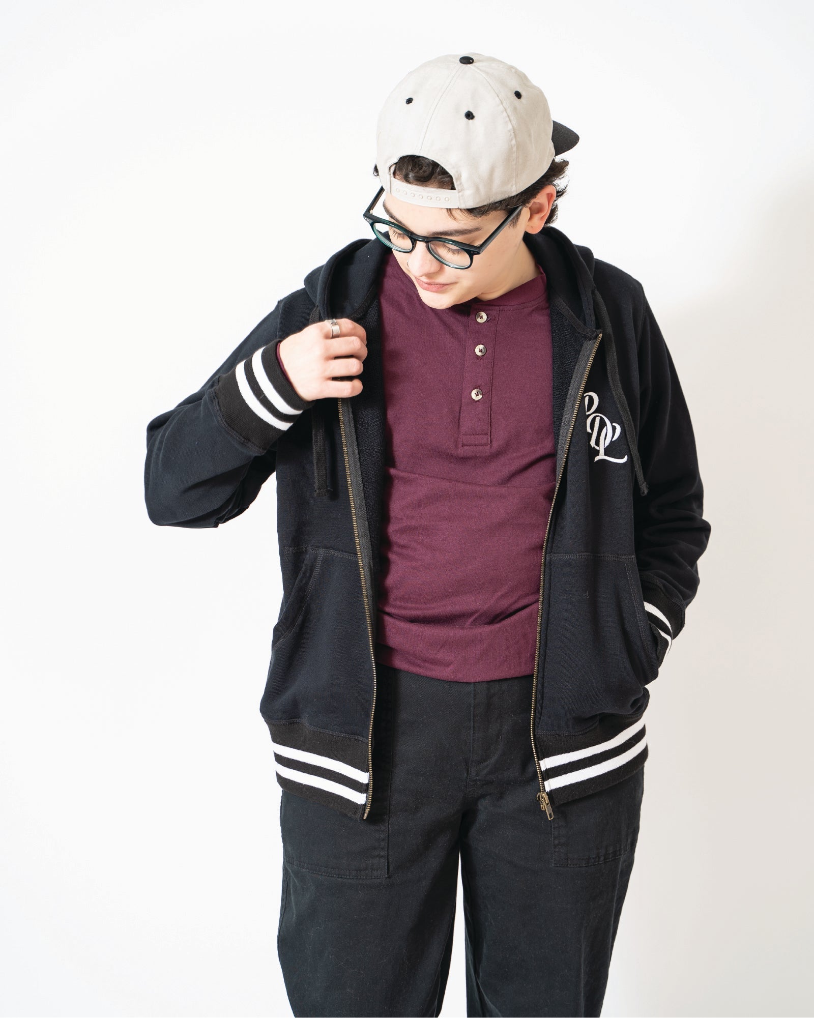 Alpha Black Varsity Script Logo