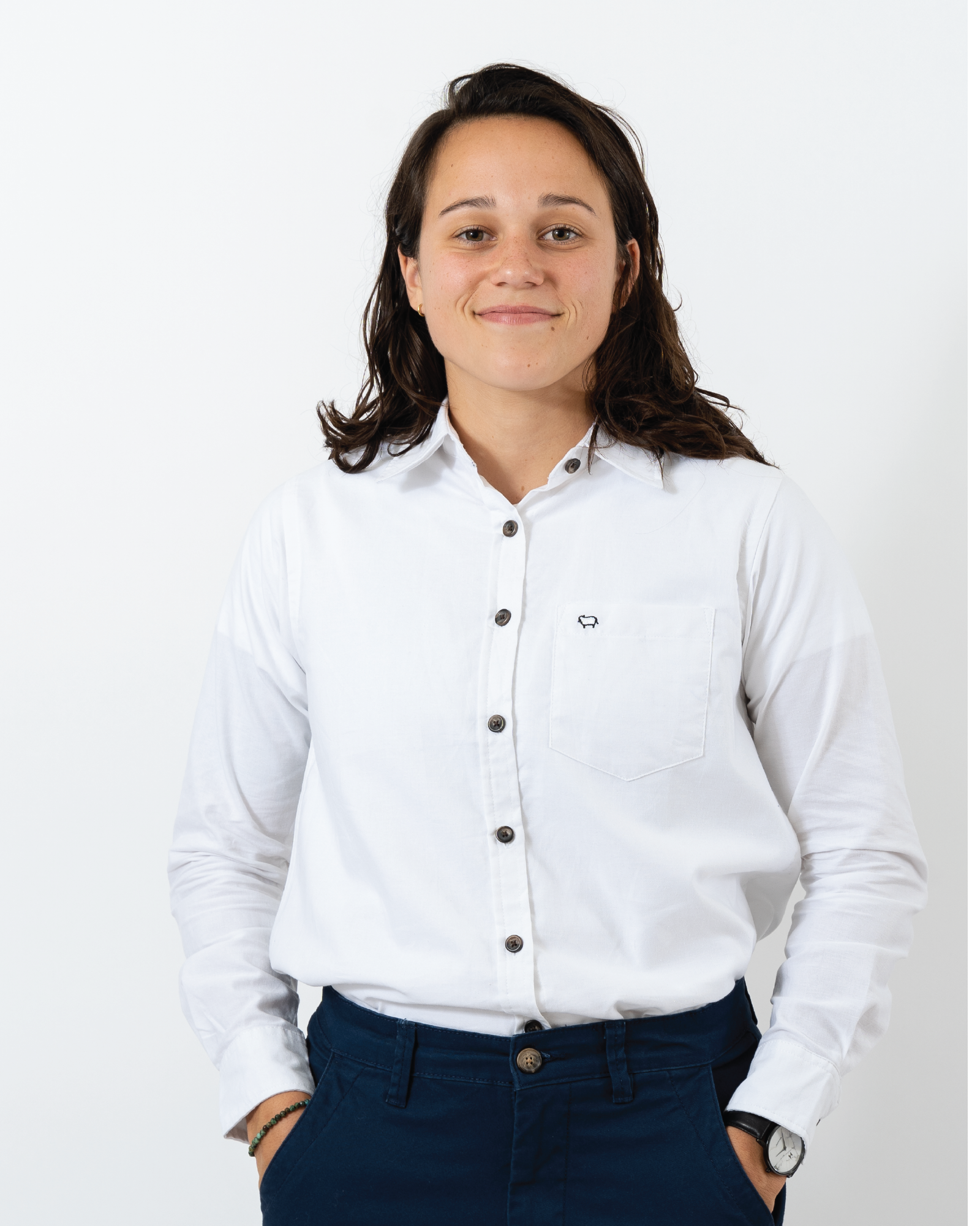 White Long Sleeve Oxford
