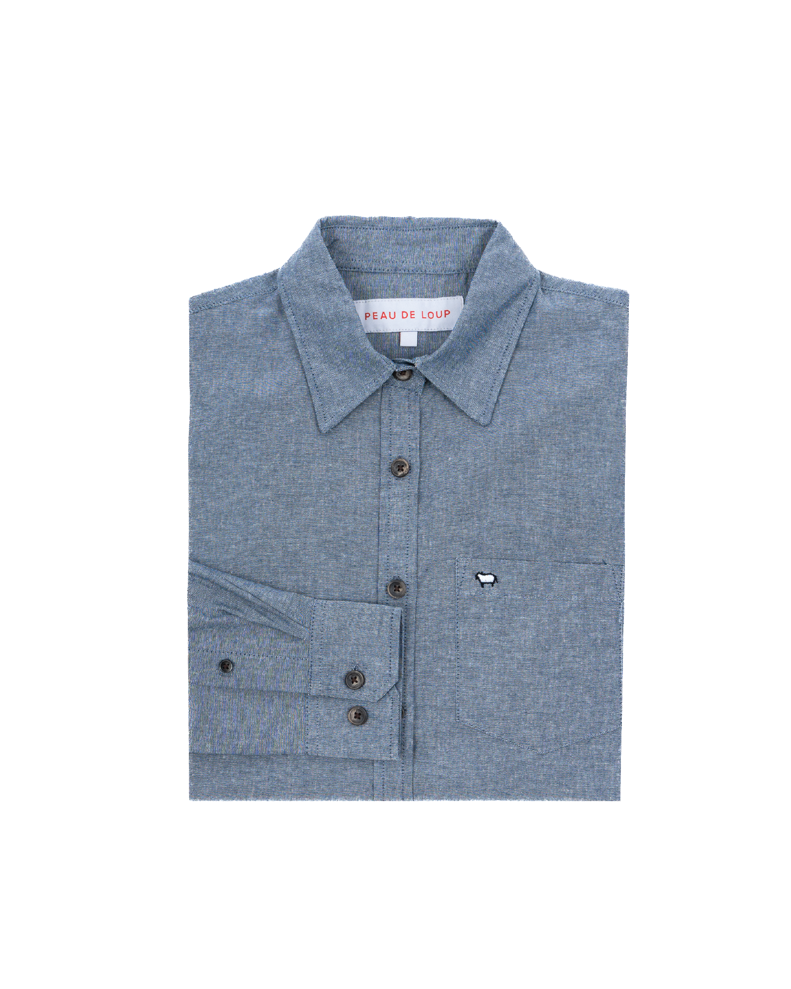 Denim Blue Chambray Long Sleeve