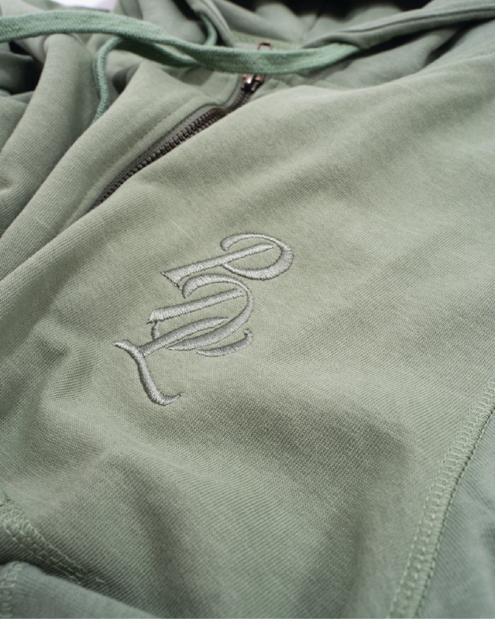 Alpha Olive Script Hoodie