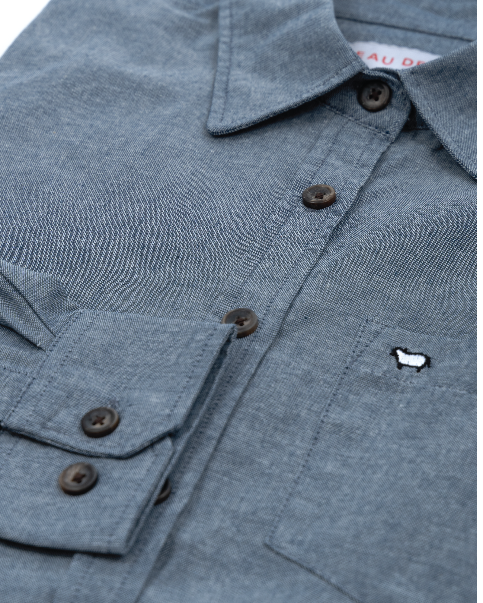 Denim Blue Chambray Long Sleeve