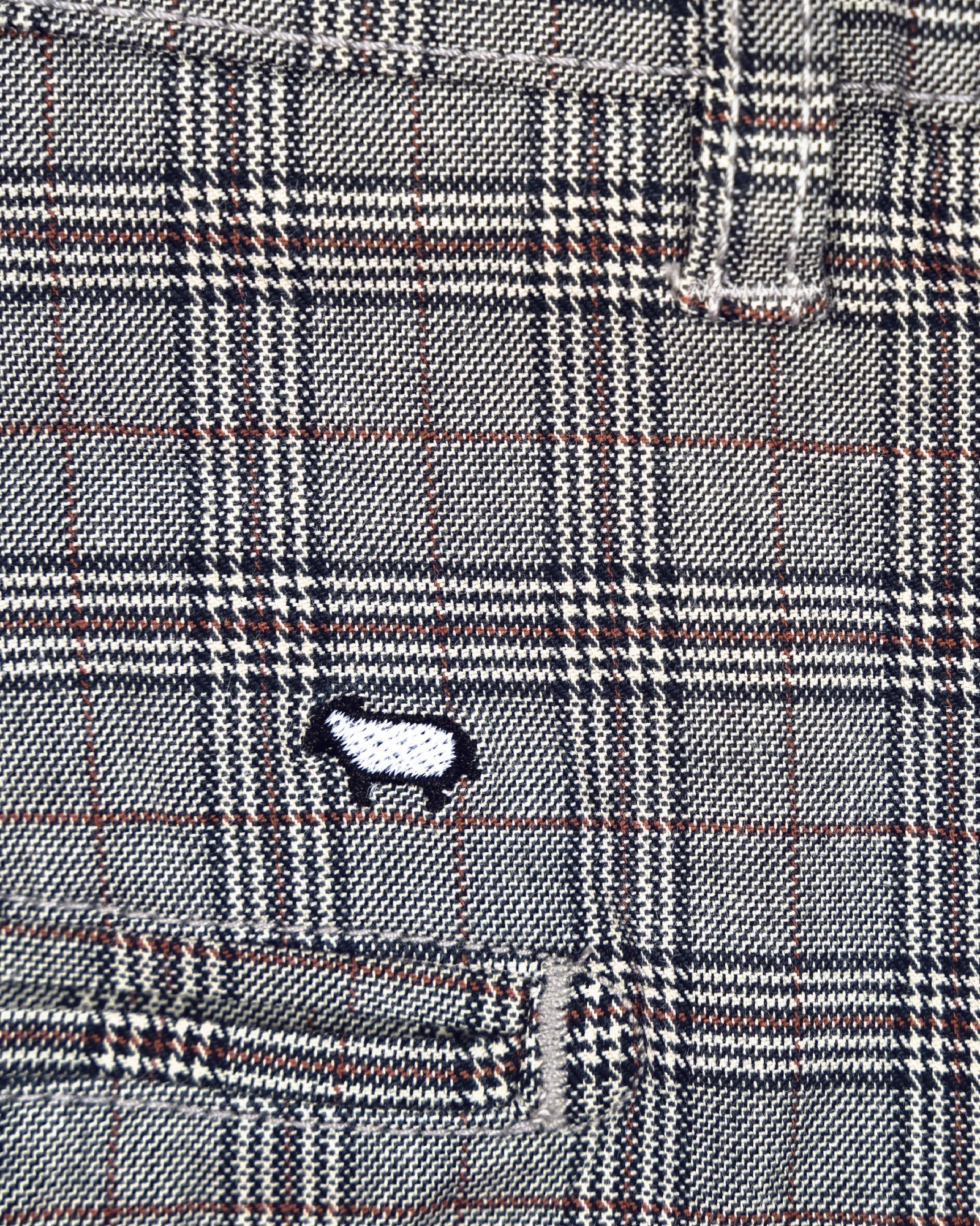Pewter Plaid Trouser