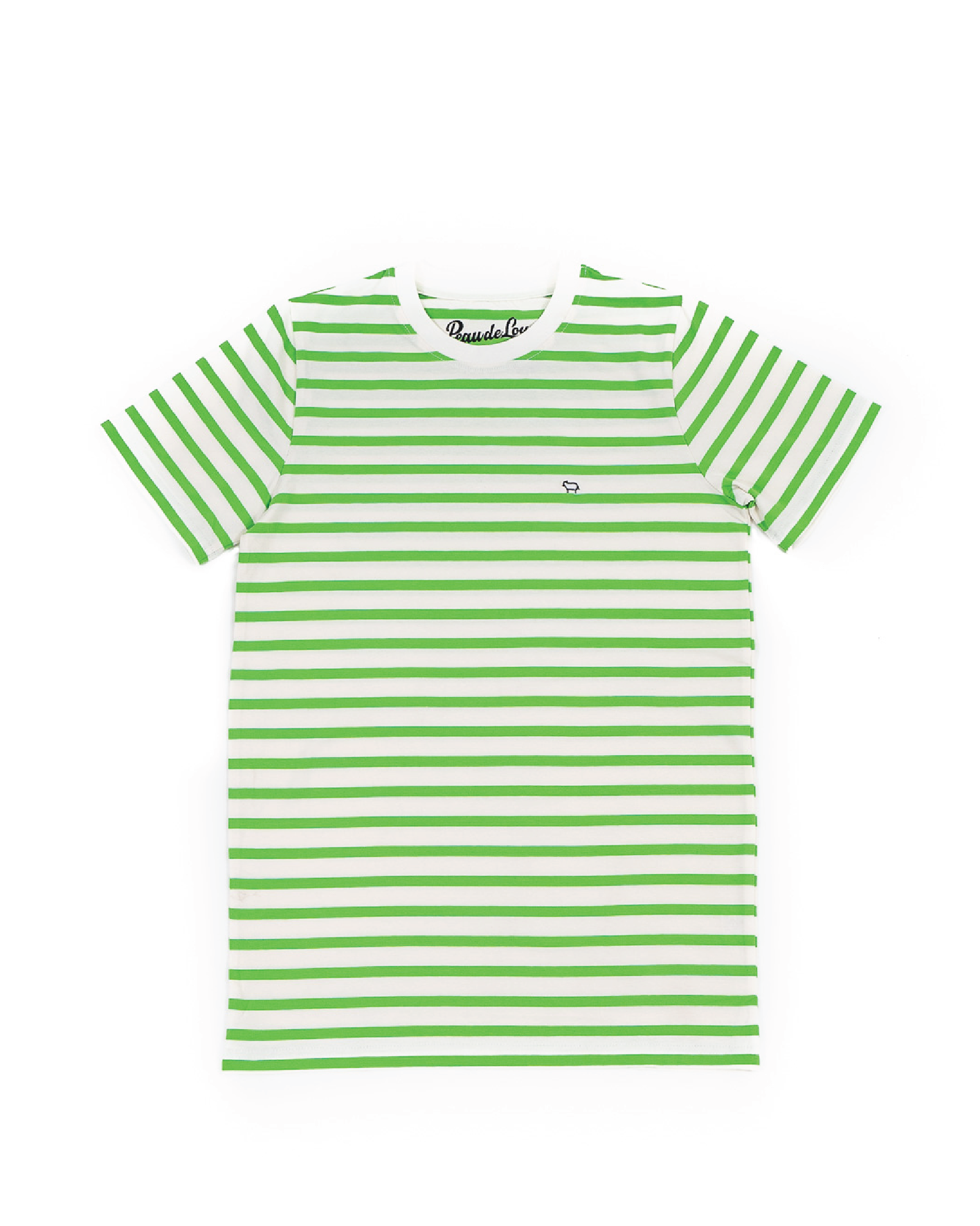 Lime stripe tee