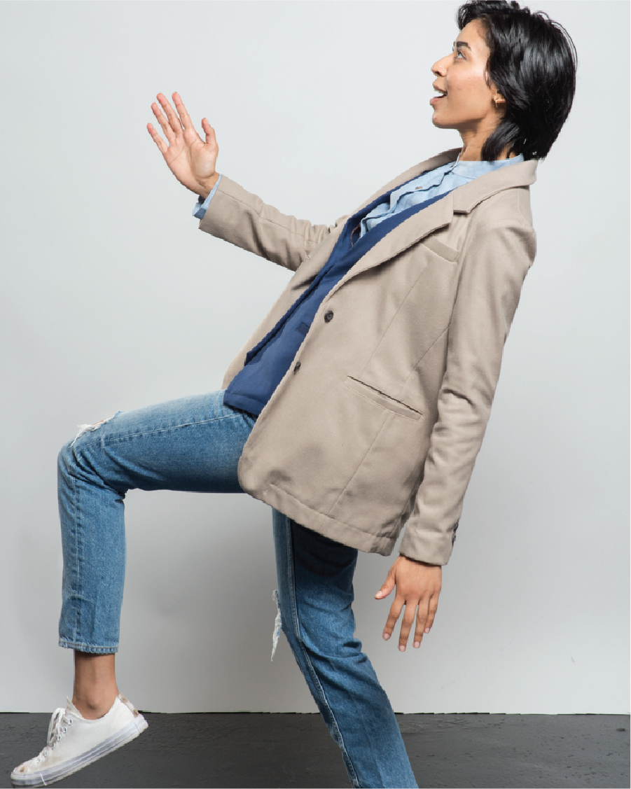 Wheatley Faux-Wool Suit Jacket