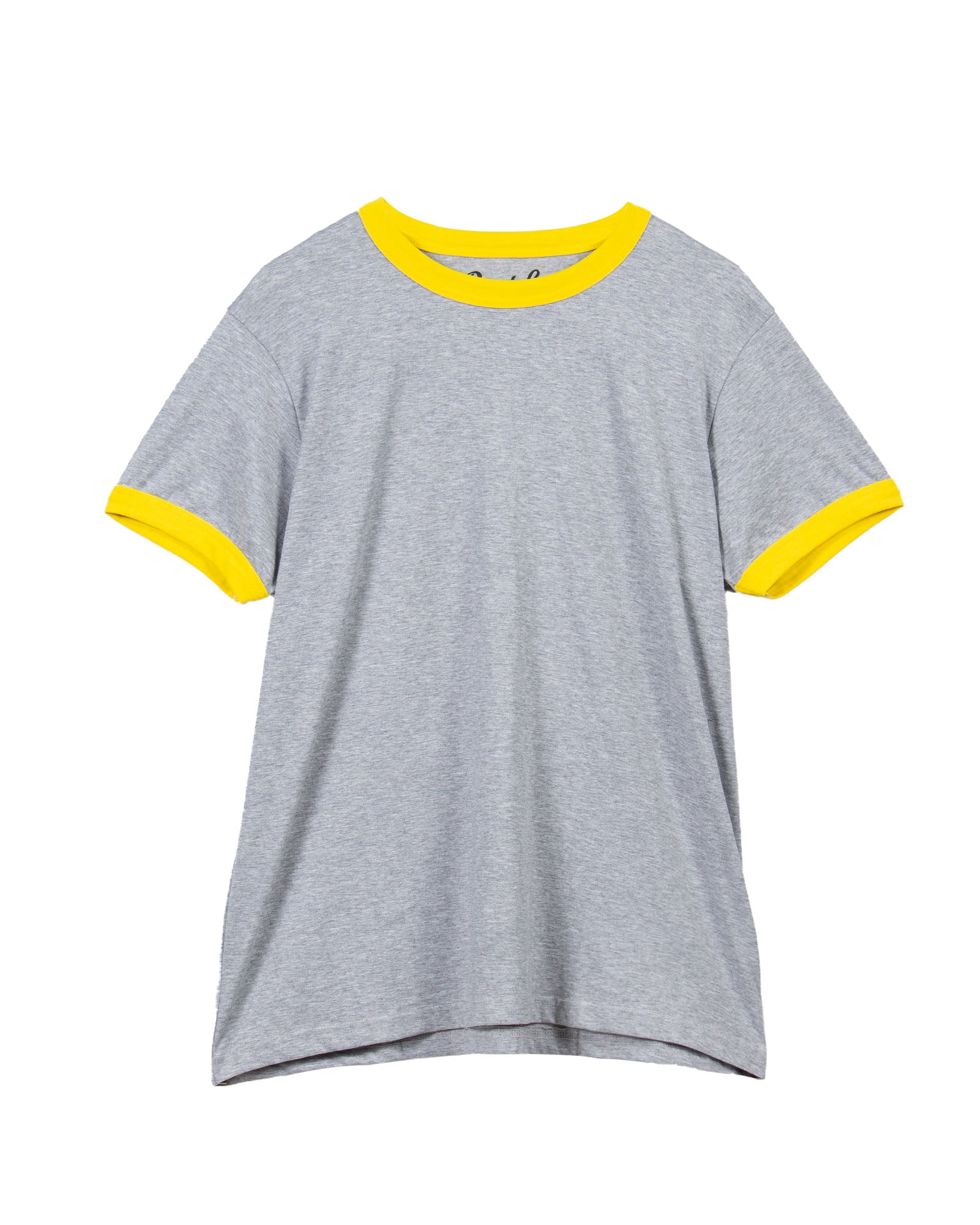 Grey/Yellow Ringer Tee