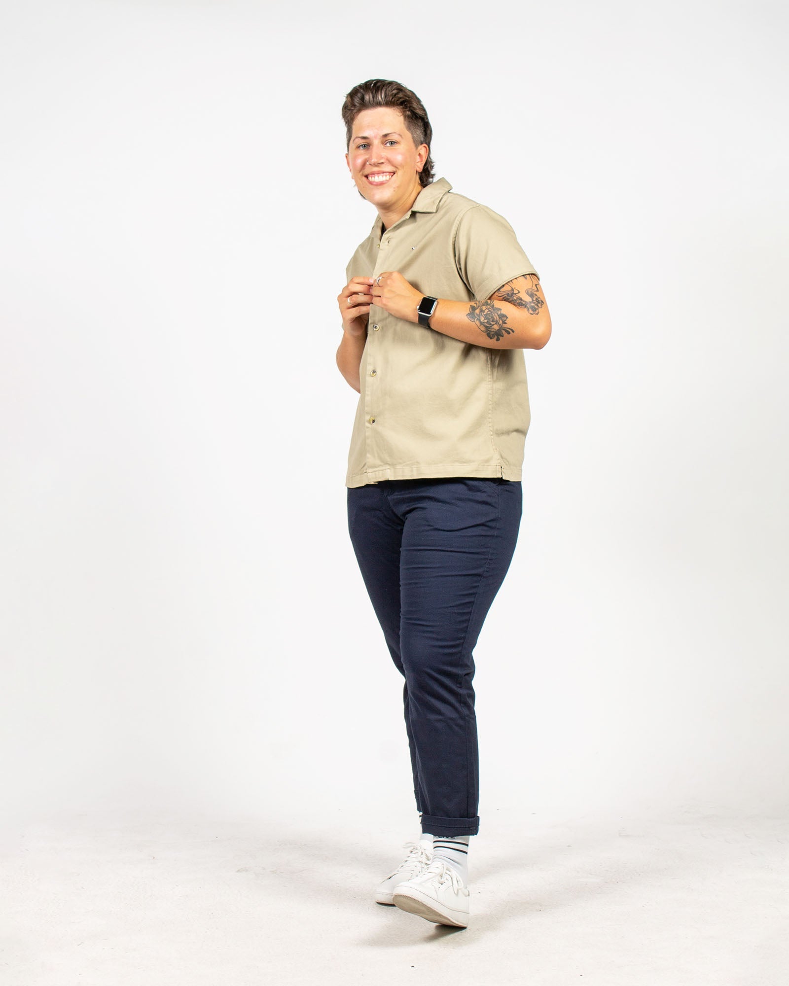 Tan Camp Collar Shirt