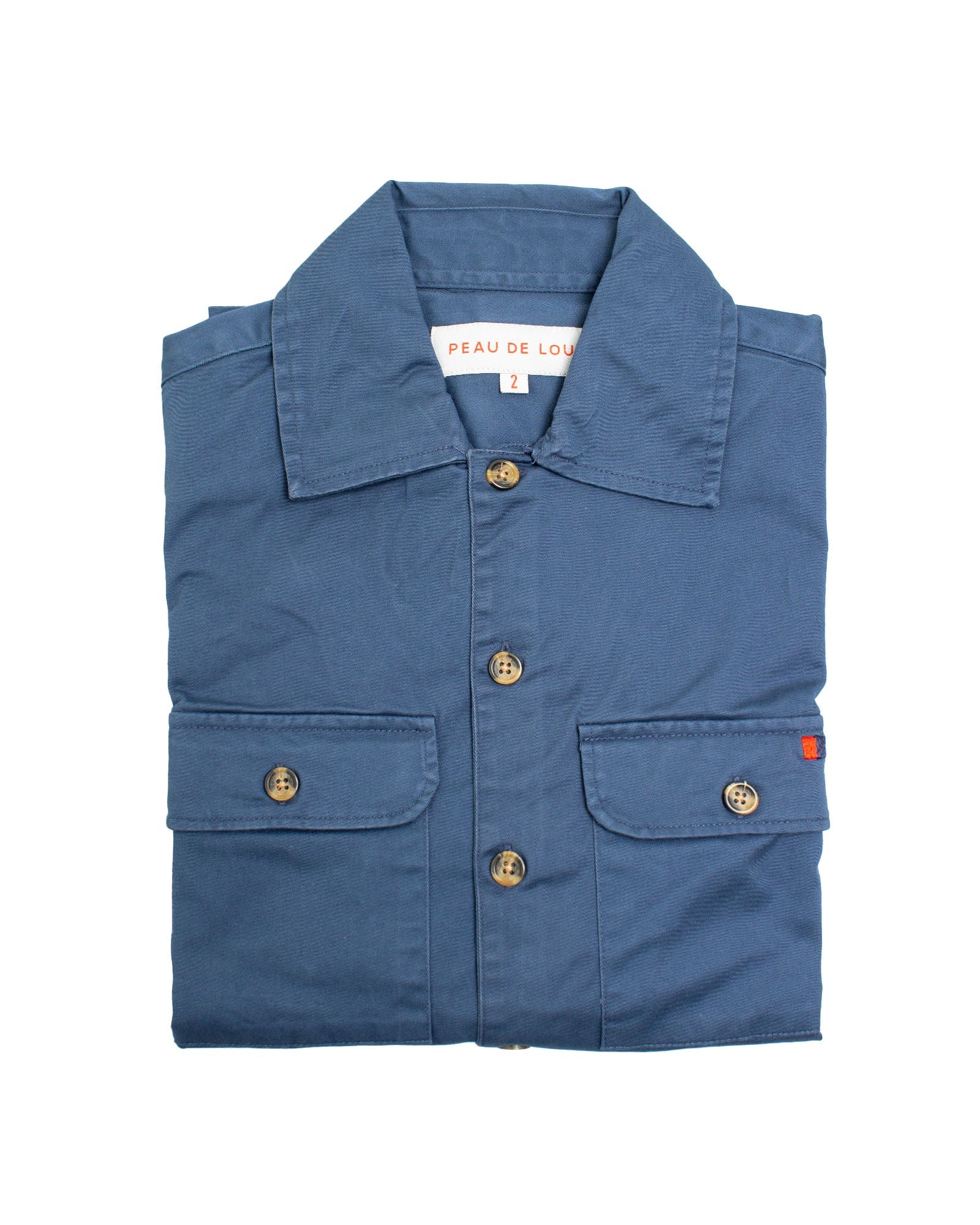Dusty Blue Essential Shirt Jacket