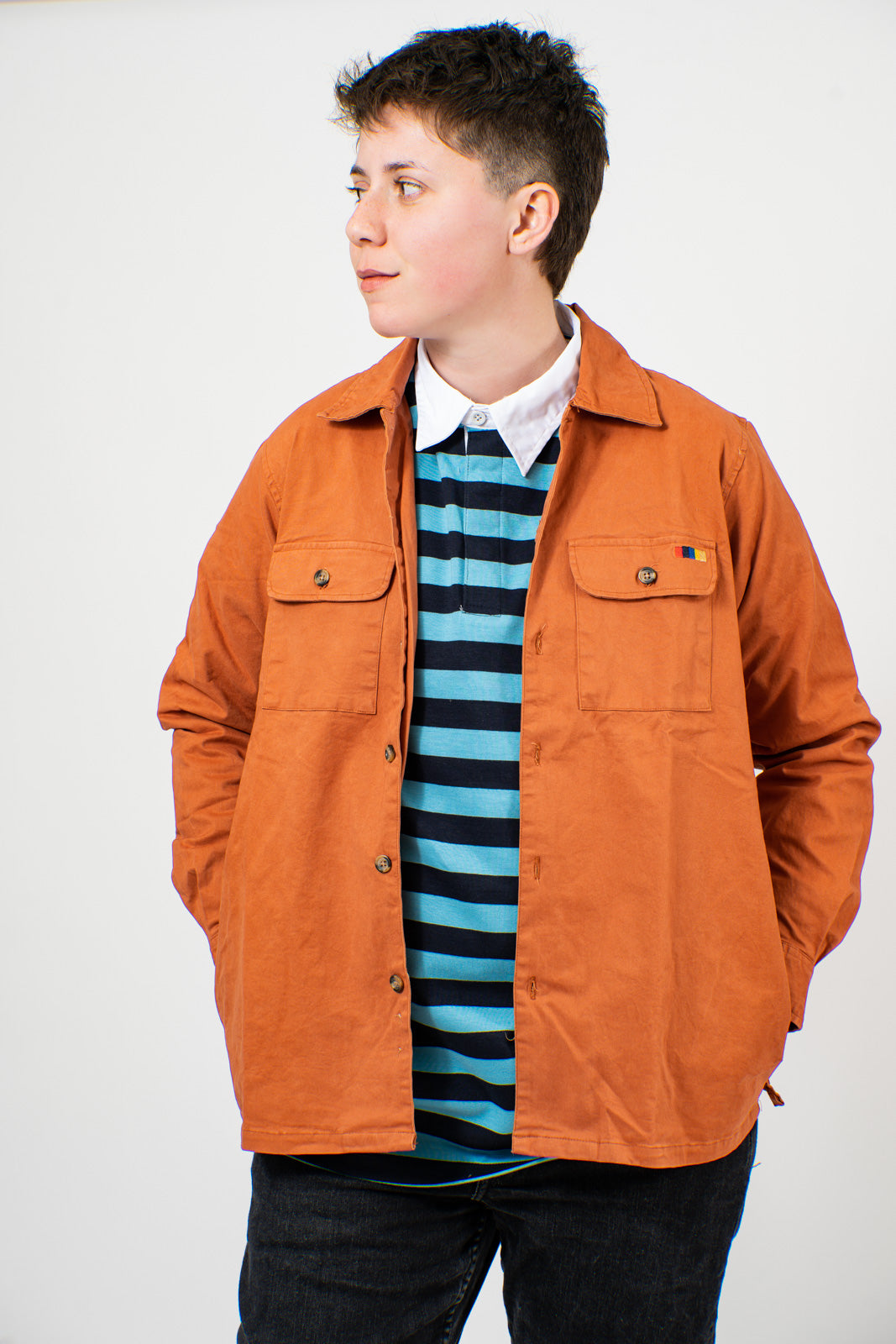 Rust Essential Shirt Jacket