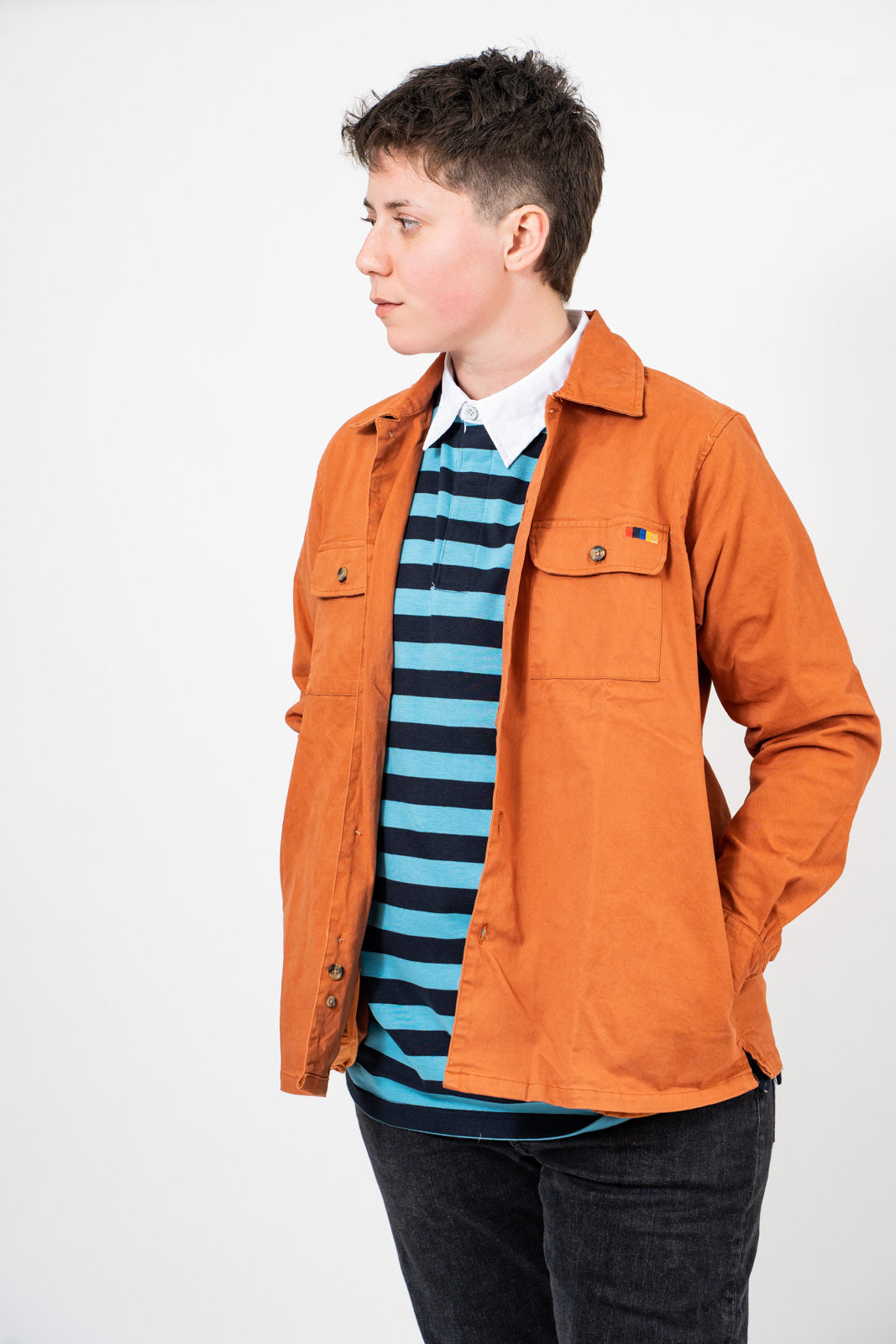 Rust Essential Shirt Jacket