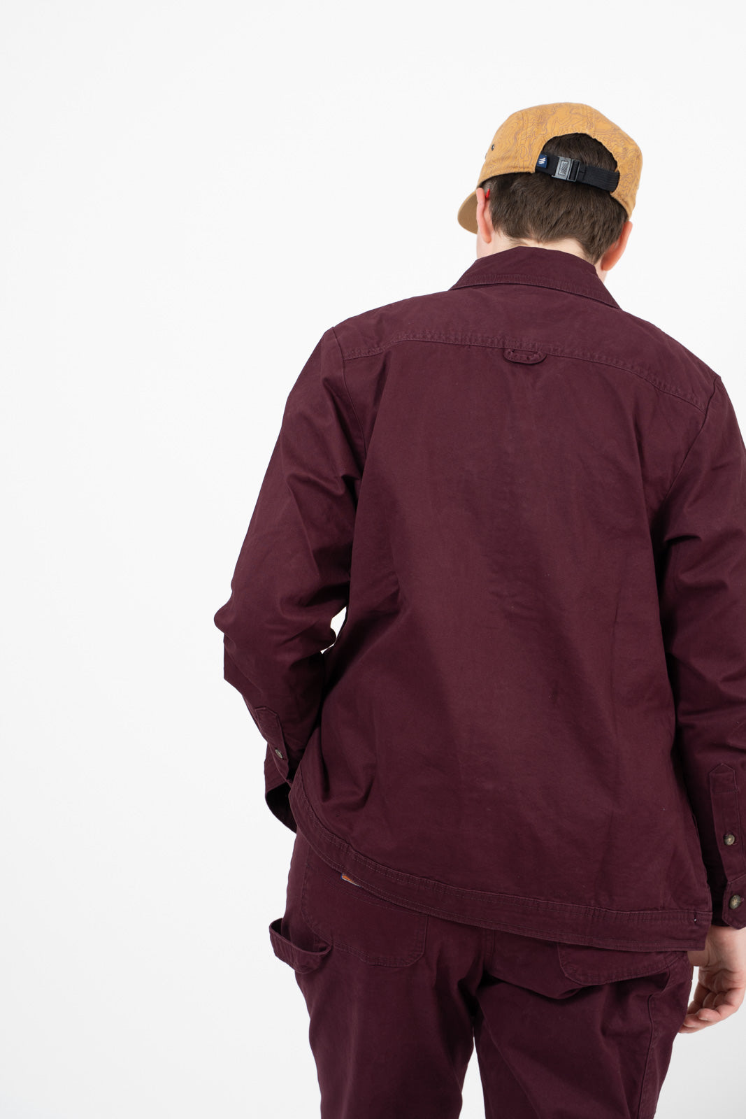 Burgundy Utility Jacket