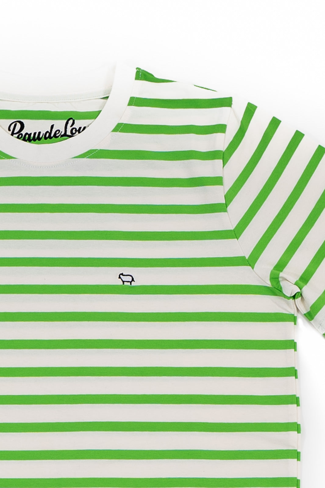 Lime stripe tee