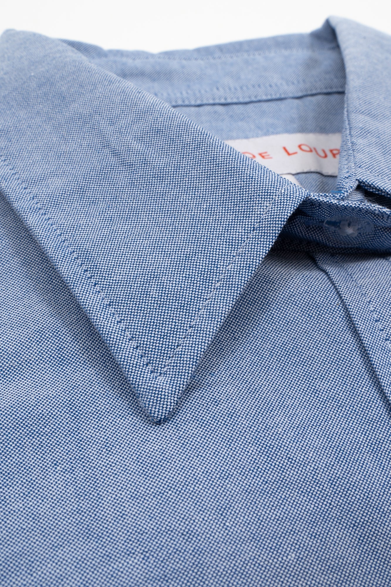 Short Sleeve Blue Oxford