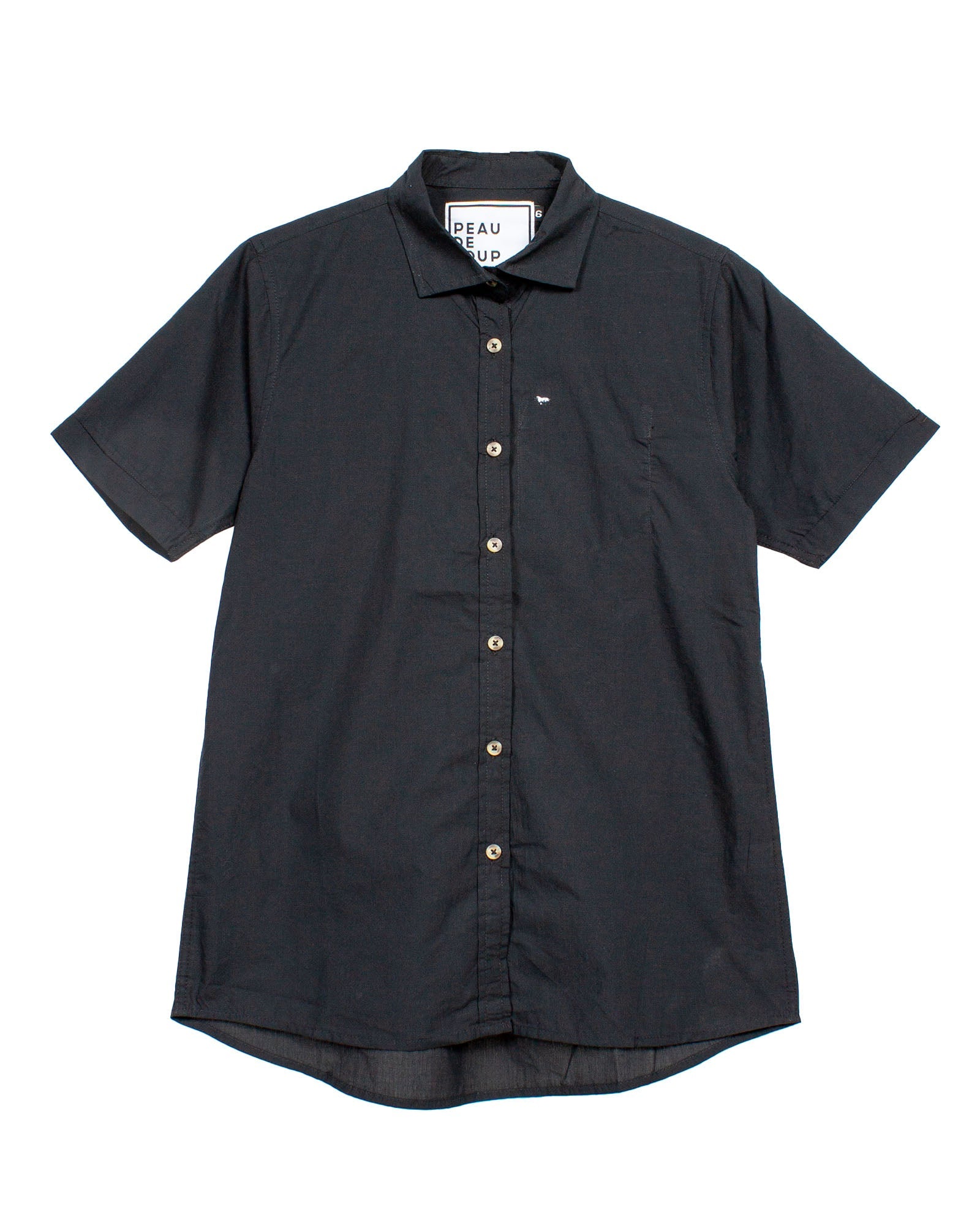 Black Oxford Short Sleeve