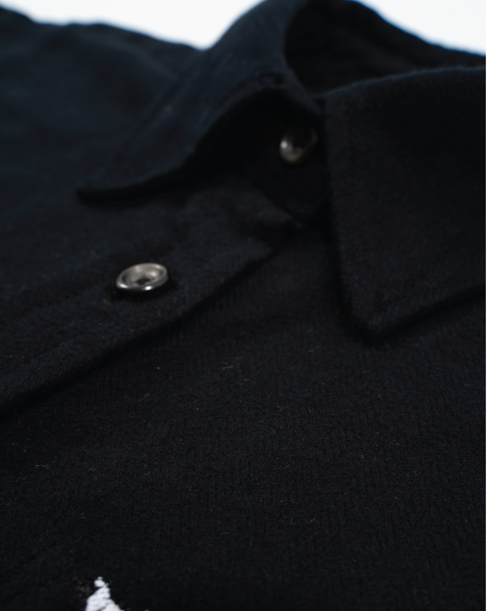 Black Herringbone Flannel