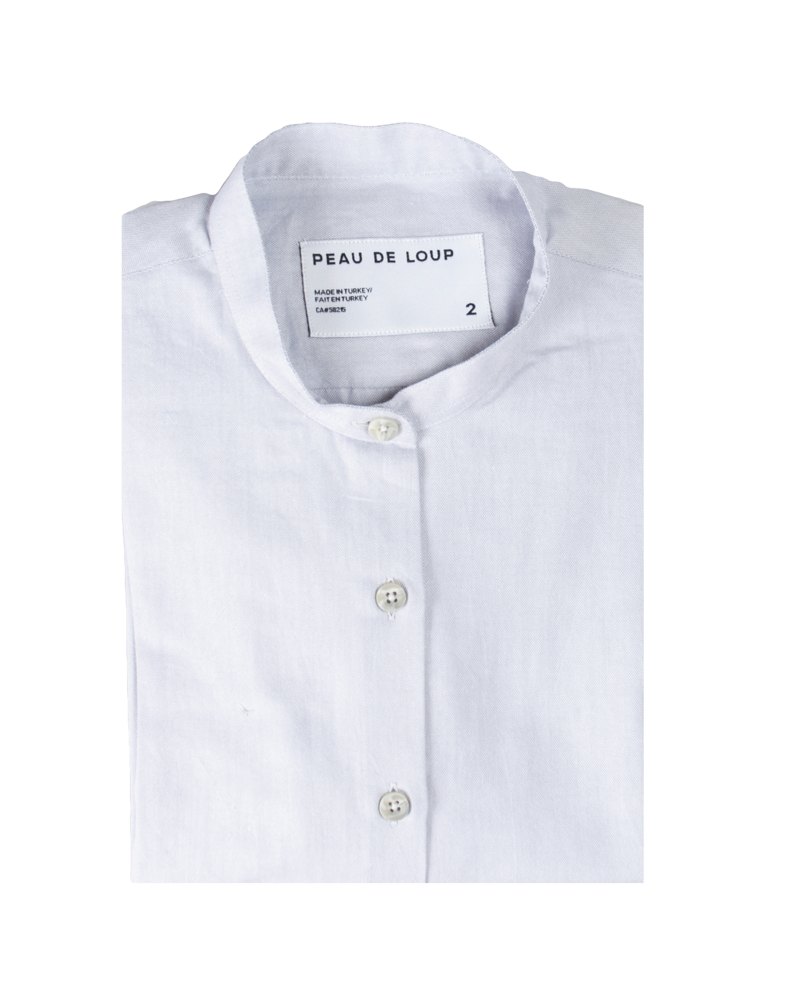 Light Grey Collarless Shirt