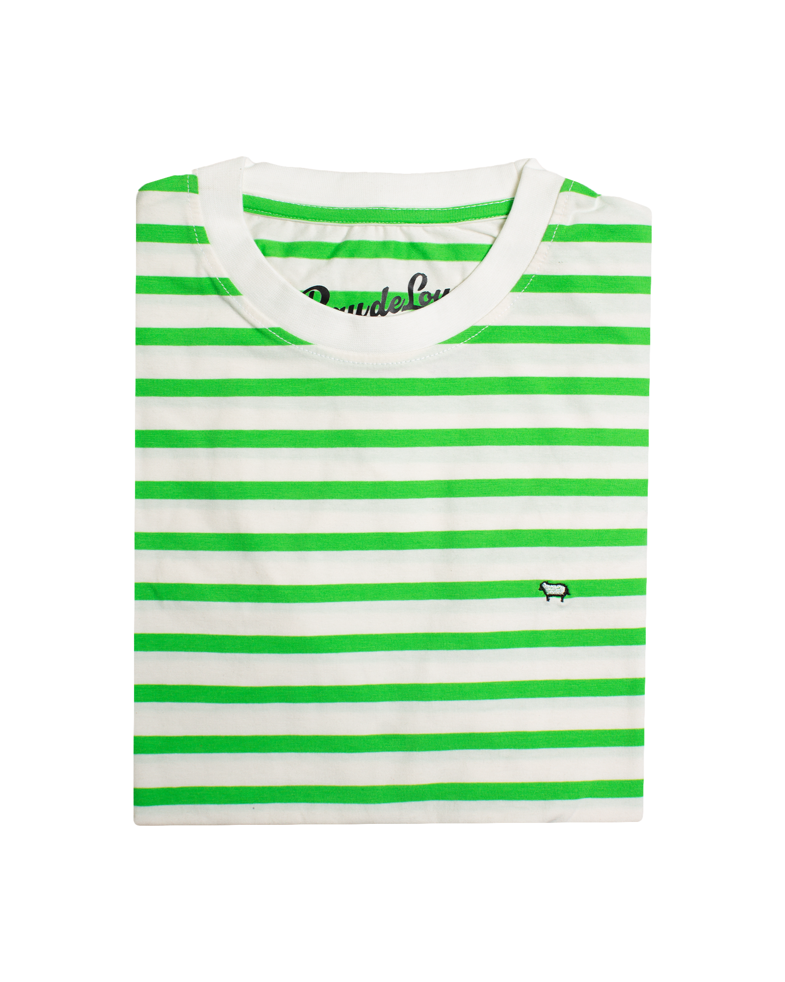 Lime stripe tee