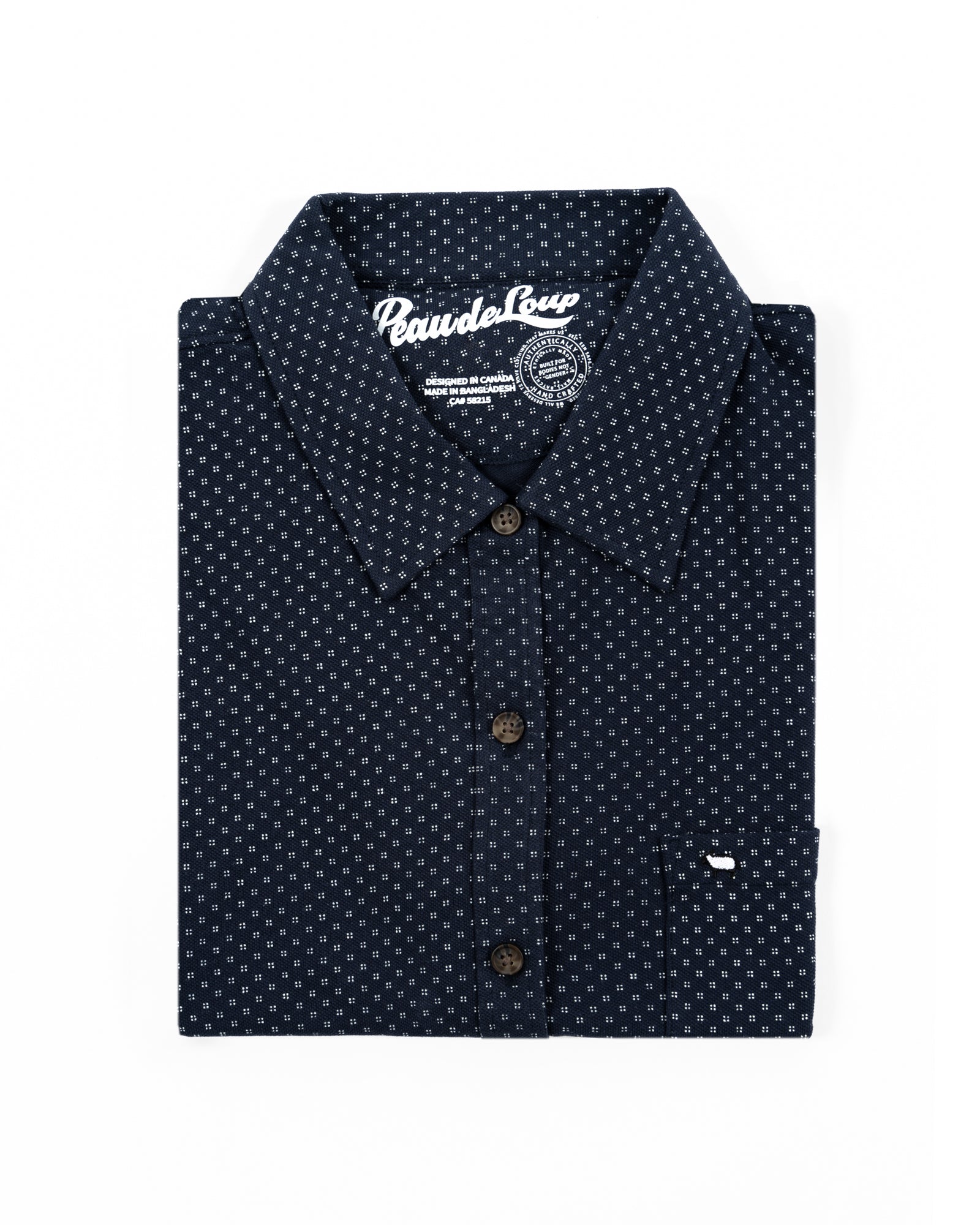 Navy Print Shirtee