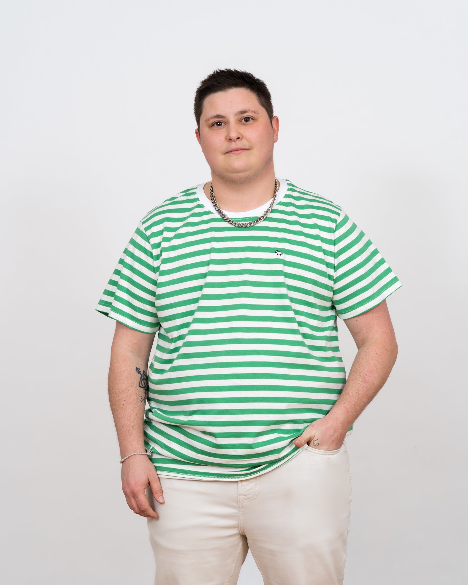 Kelly Green Stripe
