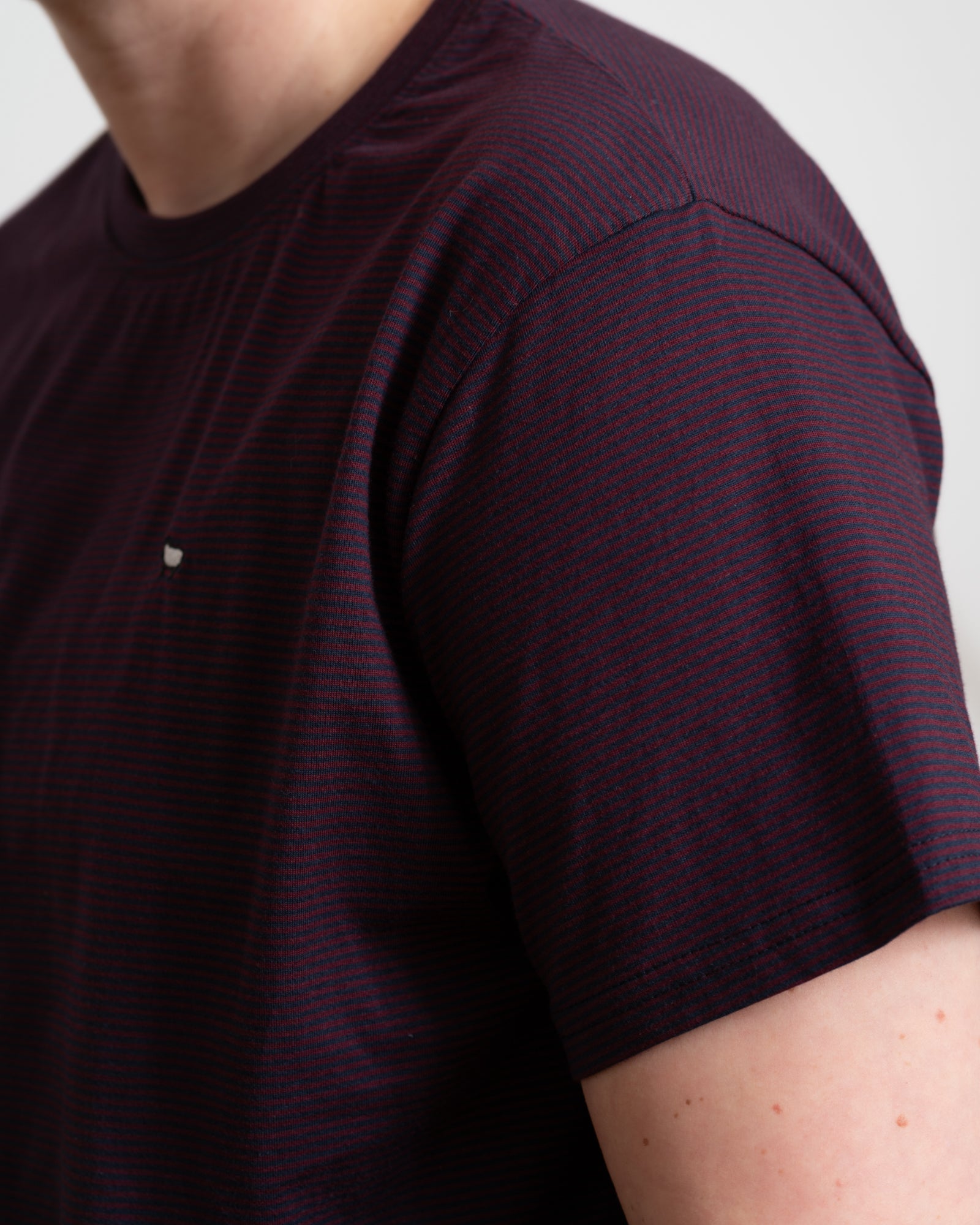 Navy and Red Stripe