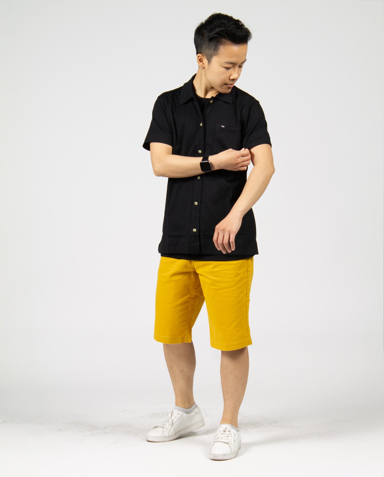 Mustard Chino Short
